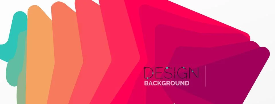 Background, creative geometric shapes composition with gradient effect Stock Illustration