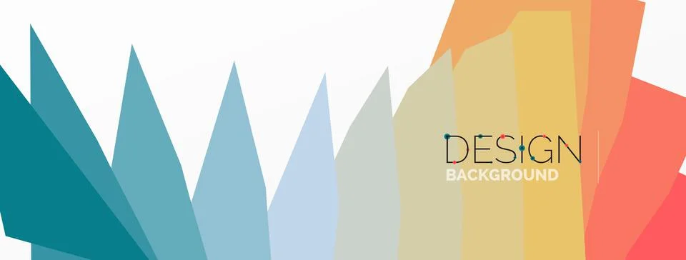 Background, creative geometric shapes composition with gradient effect Stock Illustration
