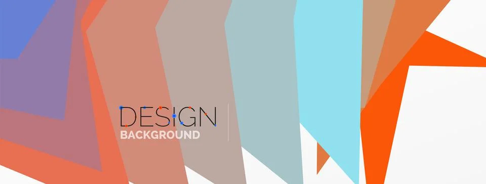Background, creative geometric shapes composition with gradient effect Stock Illustration