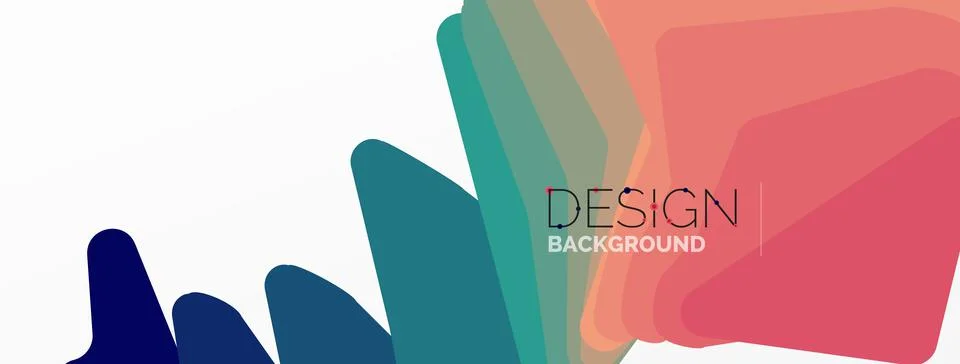 Background, creative geometric shapes composition with gradient effect Stock Illustration