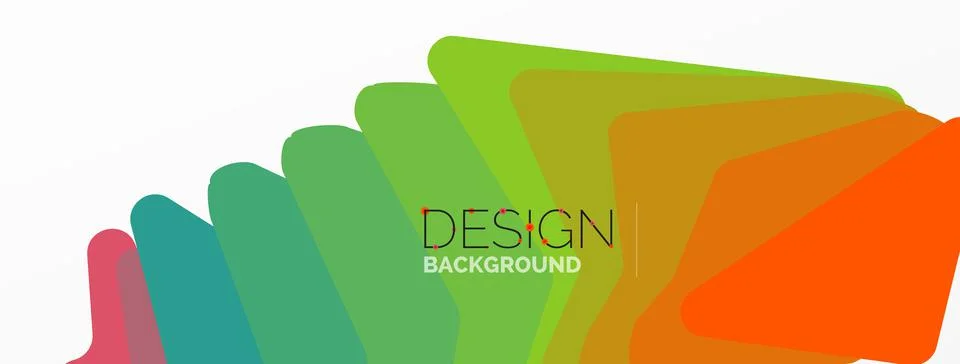 Background, creative geometric shapes composition with gradient effect Stock Illustration