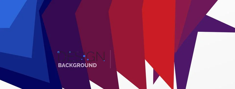 Background, creative geometric shapes composition with gradient effect Illustrazione stock