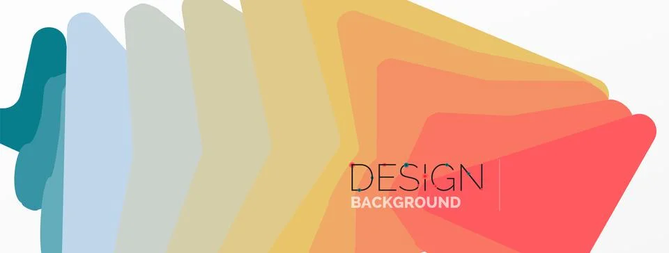 Background, creative geometric shapes composition with gradient effect Stock Illustration