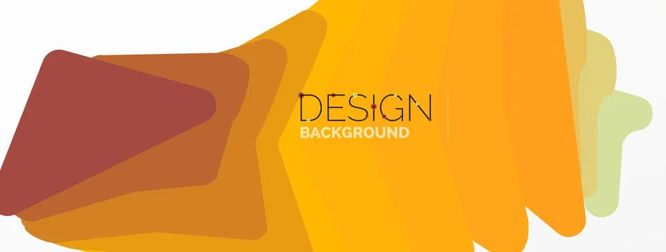 Background, creative geometric shapes composition with gradient effect Illustrazione stock