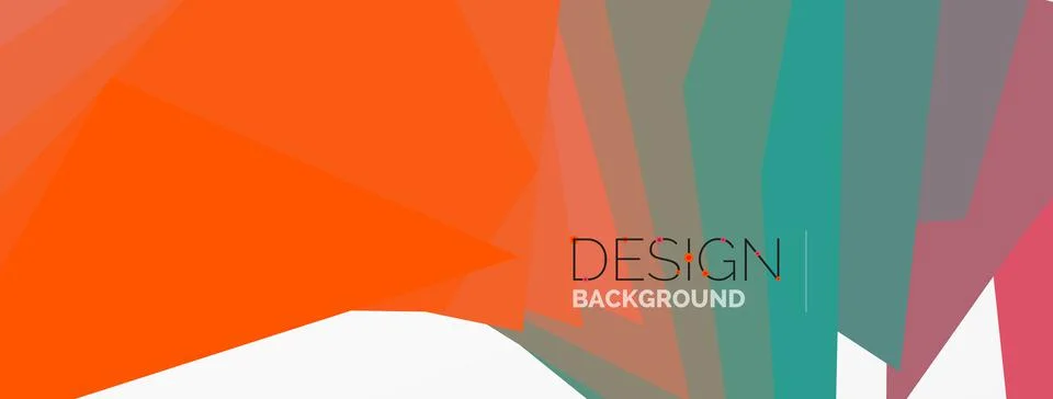 Background, creative geometric shapes composition with gradient effect Illustrazione stock