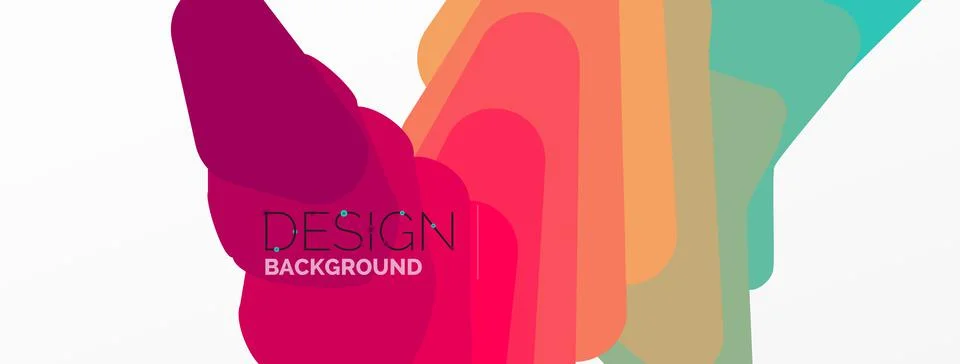 Background, creative geometric shapes composition with gradient effect Stock Illustration