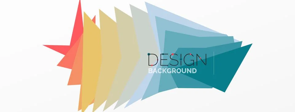 Background, creative geometric shapes composition with gradient effect Stock Illustration