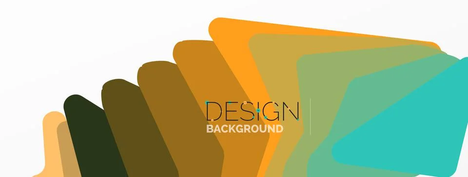 Background, creative geometric shapes composition with gradient effect Illustrazione stock