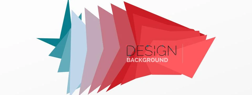 Background, creative geometric shapes composition with gradient effect Stock Illustration