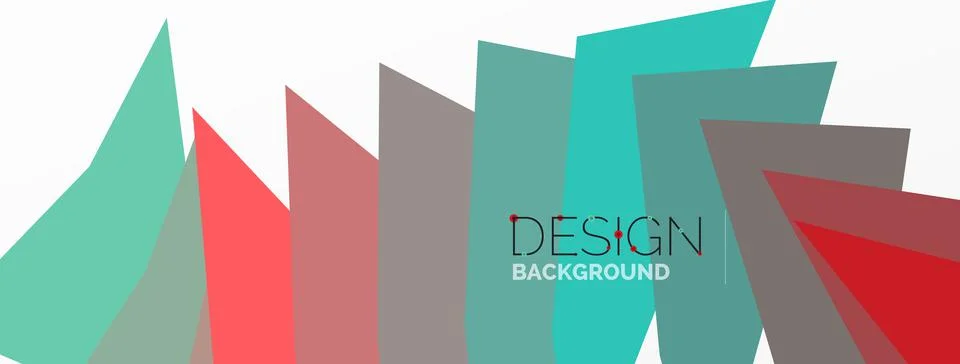 Background, creative geometric shapes composition with gradient effect Stock Illustration