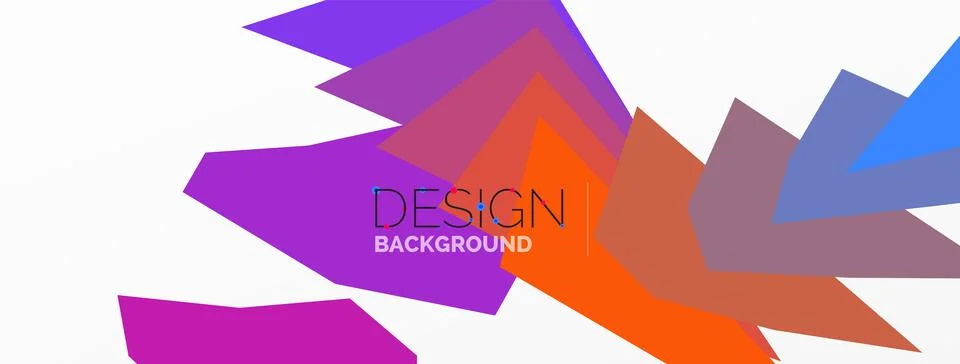 Background, creative geometric shapes composition with gradient effect Stock Illustration