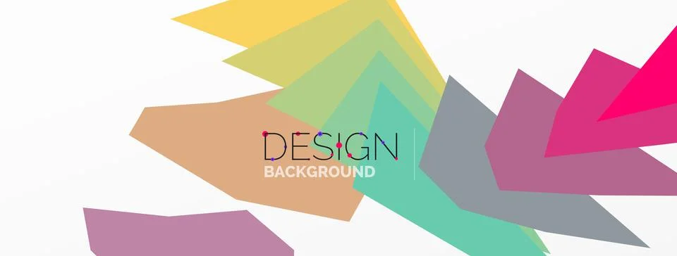 Background, creative geometric shapes composition with gradient effect Illustrazione stock