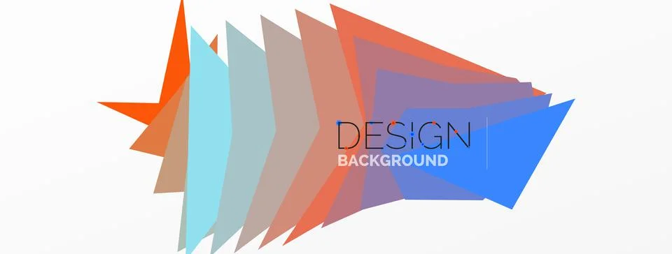 Background, creative geometric shapes composition with gradient effect Stock Illustration