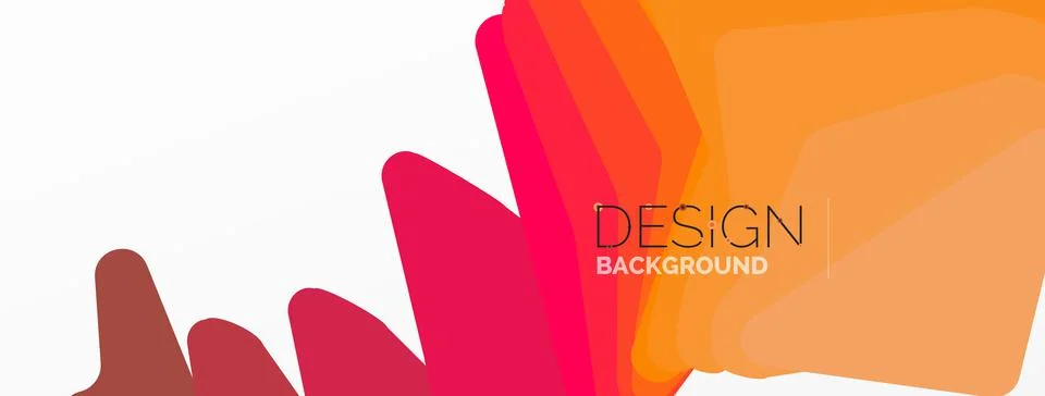 Background, creative geometric shapes composition with gradient effect Stock Illustration