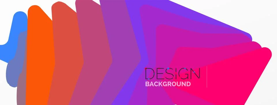 Background, creative geometric shapes composition with gradient effect Stock Illustration