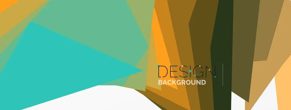Background, creative geometric shapes composition with gradient effect Illustrazione stock