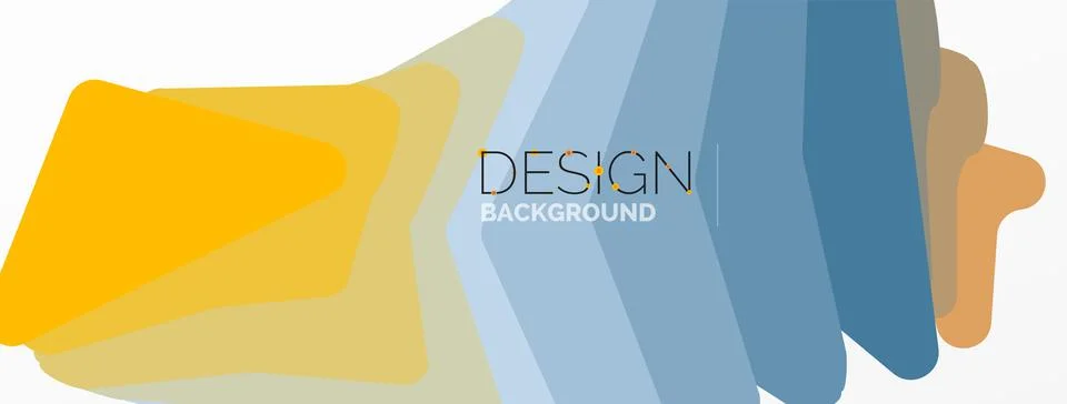 Background, creative geometric shapes composition with gradient effect Illustrazione stock