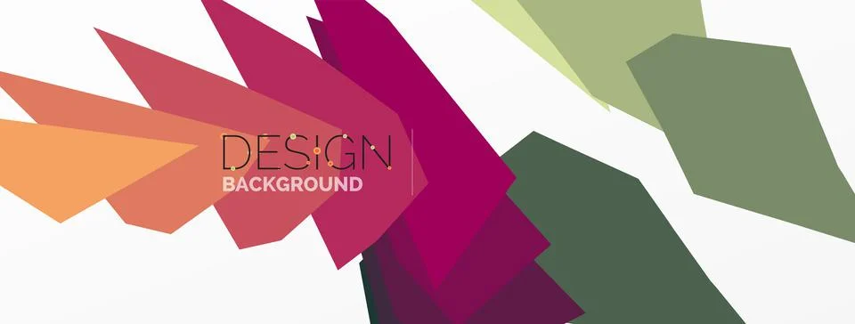 Background, creative geometric shapes composition with gradient effect Illustrazione stock