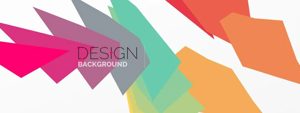 Background, creative geometric shapes composition with gradient effect Stock Illustration