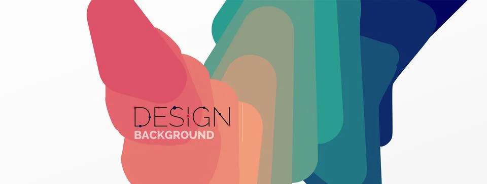 Background, creative geometric shapes composition with gradient effect Stock Illustration