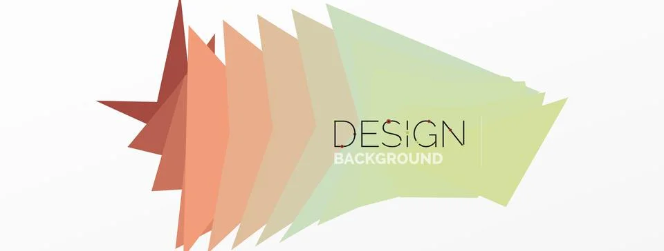 Background, creative geometric shapes composition with gradient effect Illustrazione stock