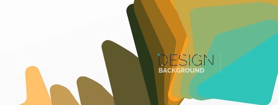 Background, creative geometric shapes composition with gradient effect Stock Illustration