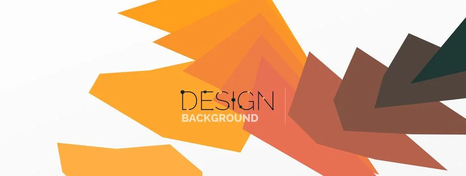 Background, creative geometric shapes composition with gradient effect Illustrazione stock