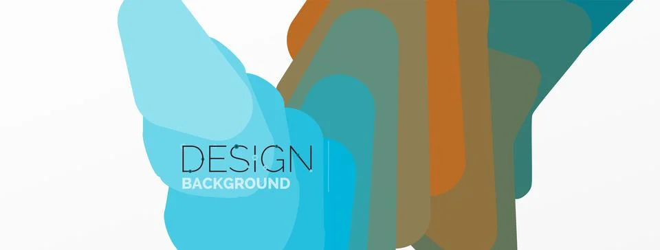 Background, creative geometric shapes composition with gradient effect Stock Illustration
