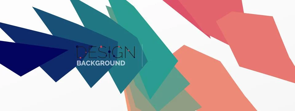 Background, creative geometric shapes composition with gradient effect Stock Illustration