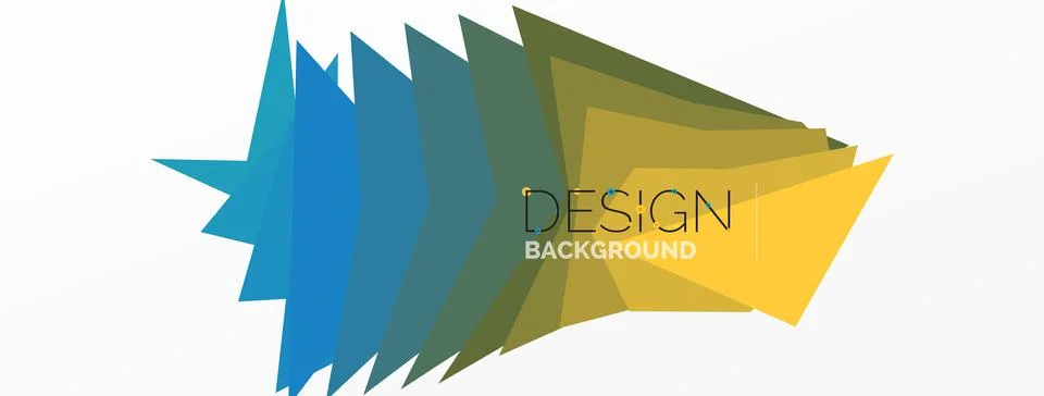 Background, creative geometric shapes composition with gradient effect Stock Illustration