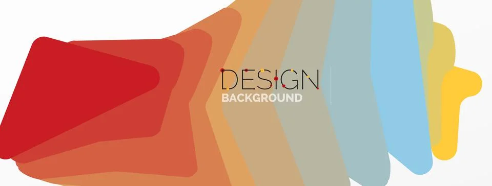 Background, creative geometric shapes composition with gradient effect Illustrazione stock