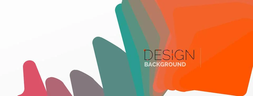 Background, creative geometric shapes composition with gradient effect Stock Illustration