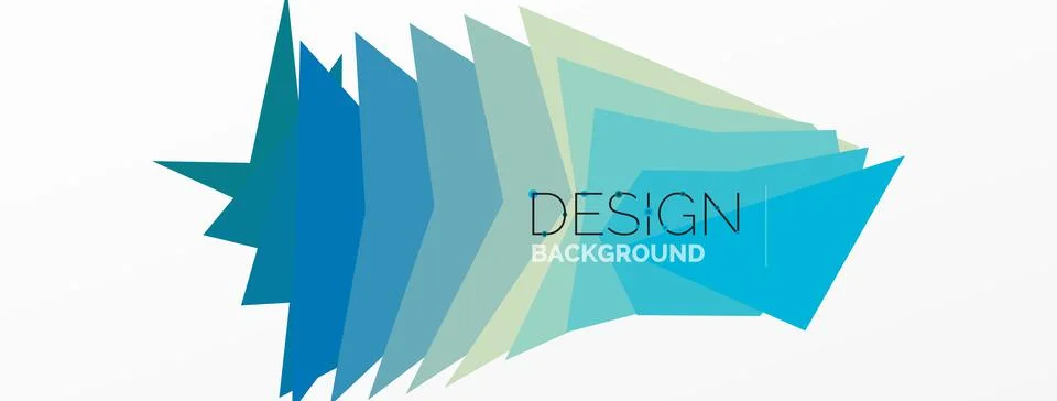 Background, creative geometric shapes composition with gradient effect Stock Illustration