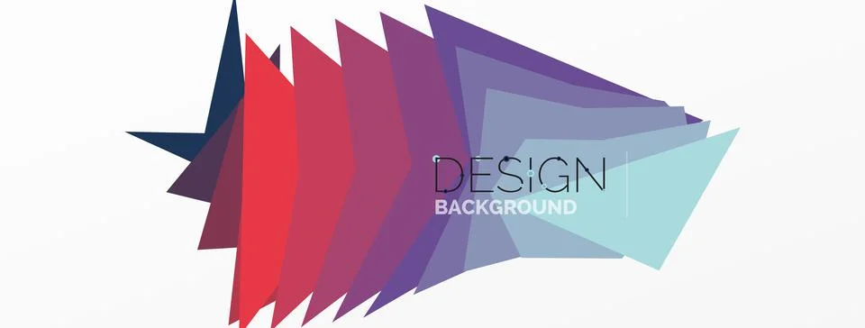 Background, creative geometric shapes composition with gradient effect Stock Illustration