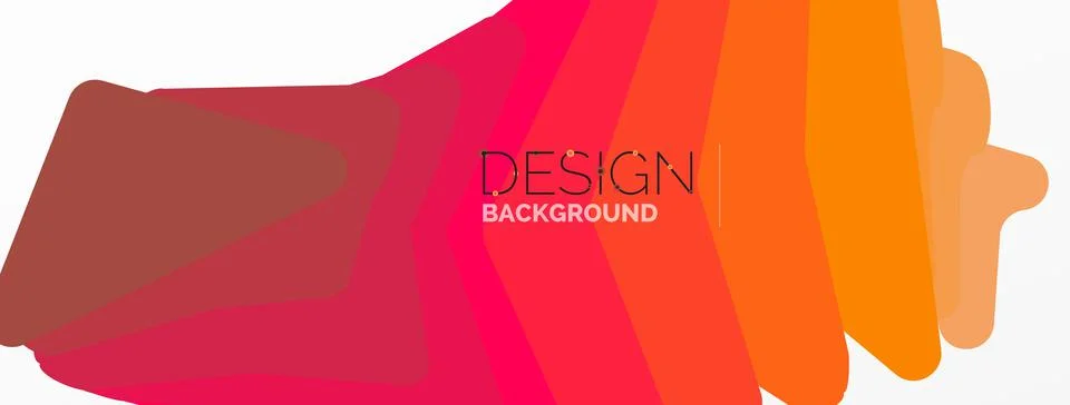 Background, creative geometric shapes composition with gradient effect Stock Illustration