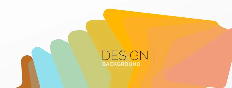 Background, creative geometric shapes composition with gradient effect Illustrazione stock