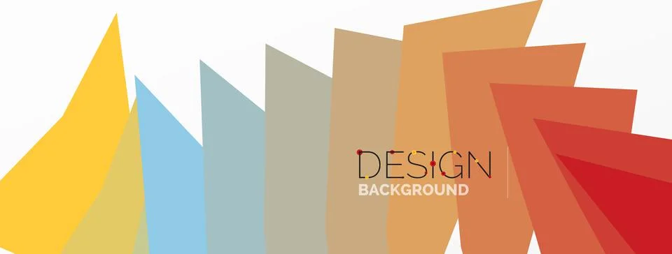 Background, creative geometric shapes composition with gradient effect Stock Illustration