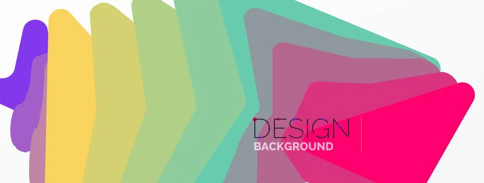 Background, creative geometric shapes composition with gradient effect Illustrazione stock