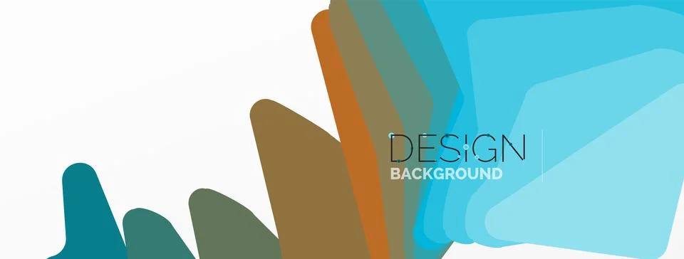 Background, creative geometric shapes composition with gradient effect Stock Illustration