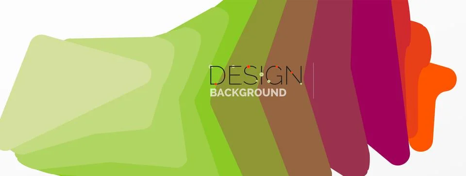 Background, creative geometric shapes composition with gradient effect Illustrazione stock