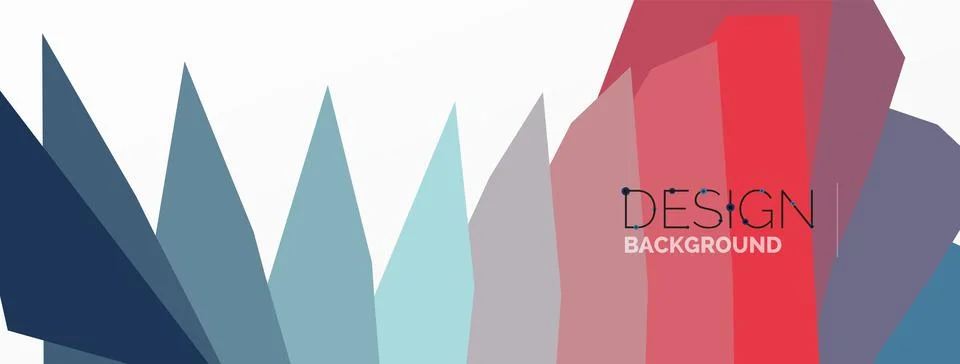 Background, creative geometric shapes composition with gradient effect Illustrazione stock