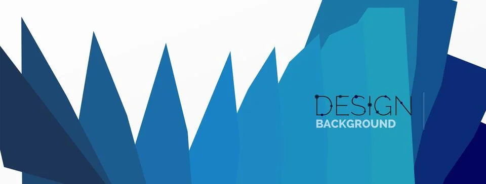 Background, creative geometric shapes composition with gradient effect Illustrazione stock