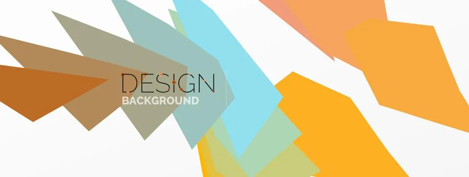 Background, creative geometric shapes composition with gradient effect Stock Illustration