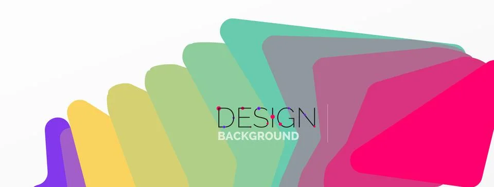 Background, creative geometric shapes composition with gradient effect Illustrazione stock