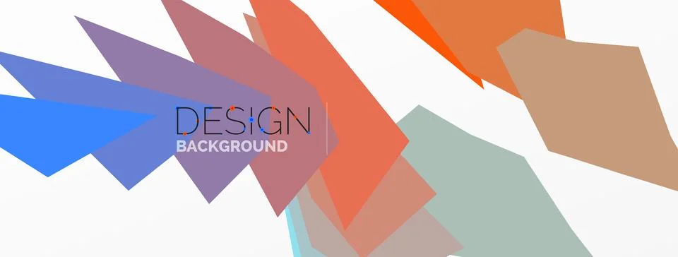 Background, creative geometric shapes composition with gradient effect Ilustración de archivo