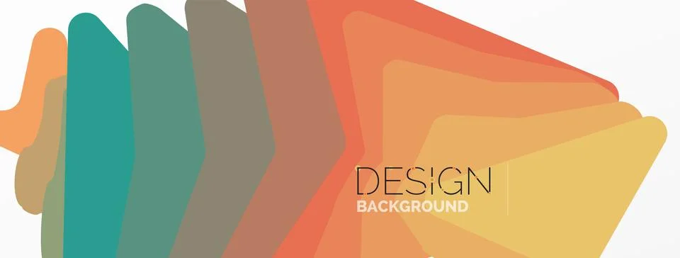 Background, creative geometric shapes composition with gradient effect Stock Illustration