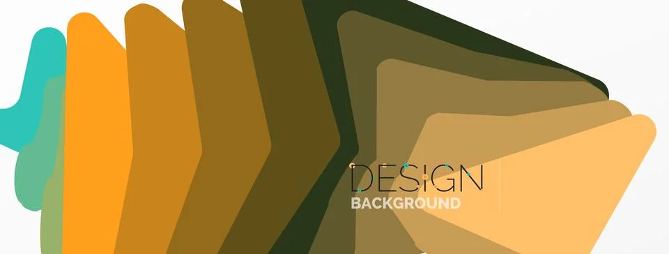 Background, creative geometric shapes composition with gradient effect Illustrazione stock