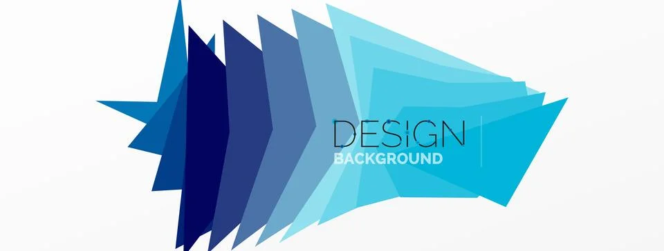 Background, creative geometric shapes composition with gradient effect Illustrazione stock