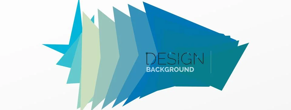 Background, creative geometric shapes composition with gradient effect Stock Illustration