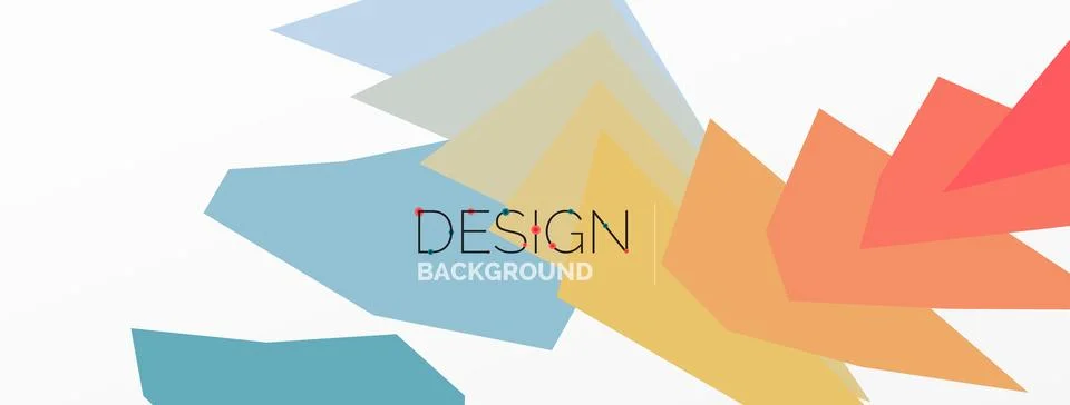 Background, creative geometric shapes composition with gradient effect Stock Illustration